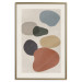 Wall Poster Stone Composition - abstract colorful stones on a gray background 134329 additionalThumb 26