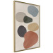 Wall Poster Stone Composition - abstract colorful stones on a gray background 134329 additionalThumb 12