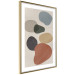 Wall Poster Stone Composition - abstract colorful stones on a gray background 134329 additionalThumb 9