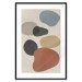 Wall Poster Stone Composition - abstract colorful stones on a gray background 134329 additionalThumb 17