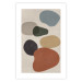 Wall Poster Stone Composition - abstract colorful stones on a gray background 134329 additionalThumb 18