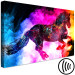 Canvas Print Colorful Mist (1-piece) Wide - abstract futuristic horse 135229 additionalThumb 6