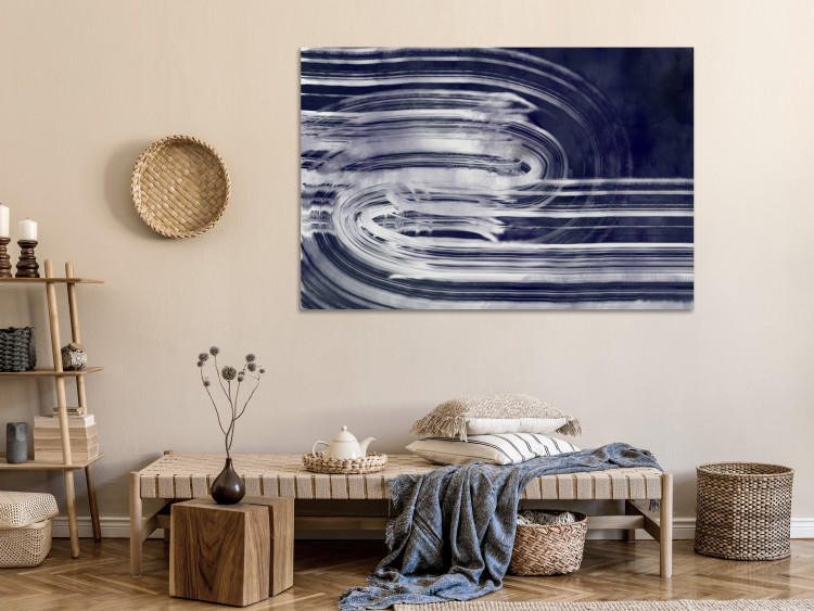 Canvas Print Water circles - Abstraction with the image of water and currents 135329 additionalImage 3