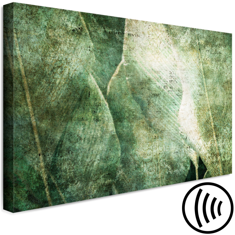 Canvas Big leaves - Worn image of exotic leaves plants 135529 additionalImage 6