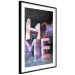 Poster Home in Violets - violet 3D text on an abstract background 135729 additionalThumb 10