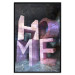 Poster Home in Violets - violet 3D text on an abstract background 135729 additionalThumb 18