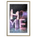 Poster Home in Violets - violet 3D text on an abstract background 135729 additionalThumb 11
