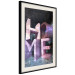 Poster Home in Violets - violet 3D text on an abstract background 135729 additionalThumb 8