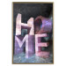 Poster Home in Violets - violet 3D text on an abstract background 135729 additionalThumb 13