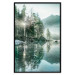 Wall Poster Morning by the Lake - lake landscape with trees and sunrise 137229 additionalThumb 12
