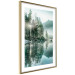 Wall Poster Morning by the Lake - lake landscape with trees and sunrise 137229 additionalThumb 4