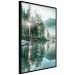 Wall Poster Morning by the Lake - lake landscape with trees and sunrise 137229 additionalThumb 3