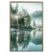 Wall Poster Morning by the Lake - lake landscape with trees and sunrise 137229 additionalThumb 9