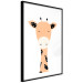 Poster Funny Giraffe - colorful amusing animal on a white contrasting background 138129 additionalThumb 5