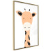 Poster Funny Giraffe - colorful amusing animal on a white contrasting background 138129 additionalThumb 10