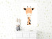 Poster Funny Giraffe - colorful amusing animal on a white contrasting background 138129 additionalThumb 18