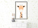 Poster Funny Giraffe - colorful amusing animal on a white contrasting background 138129 additionalThumb 25
