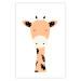 Poster Funny Giraffe - colorful amusing animal on a white contrasting background 138129 additionalThumb 13