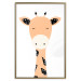 Poster Funny Giraffe - colorful amusing animal on a white contrasting background 138129 additionalThumb 9