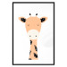 Poster Funny Giraffe - colorful amusing animal on a white contrasting background 138129 additionalThumb 19