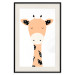 Poster Funny Giraffe - colorful amusing animal on a white contrasting background 138129 additionalThumb 17
