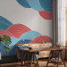 Wall Mural Japanese cascades - abstract landscape with pattern of colourful clouds 142429 additionalThumb 4