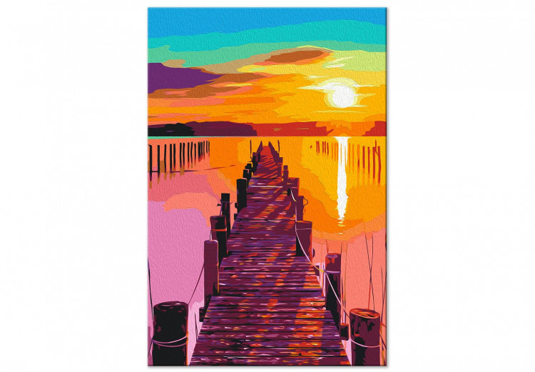 Paint by Number Kit Sun and Shadows - Play of Light on the Pier, Dynamic Sky 144529 additionalImage 4