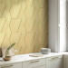 Wall Mural Geometric shapes - minimalist composition in golden colour 144629 additionalThumb 7