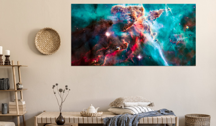 Large canvas print Galactic Journey - Photo of the Colorful Creatures of the Cosmos 146329 additionalImage 3