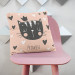Decorative Microfiber Pillow Cat princess - animal, crown, hearts and English word Princess cushions 147029 additionalThumb 2