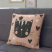 Decorative Microfiber Pillow Cat princess - animal, crown, hearts and English word Princess cushions 147029 additionalThumb 3