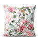 Decorative Velor Pillow Pastel garden - rose flower composition in Provencal style 147129