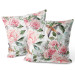 Decorative Velor Pillow Pastel garden - rose flower composition in Provencal style 147129 additionalThumb 3