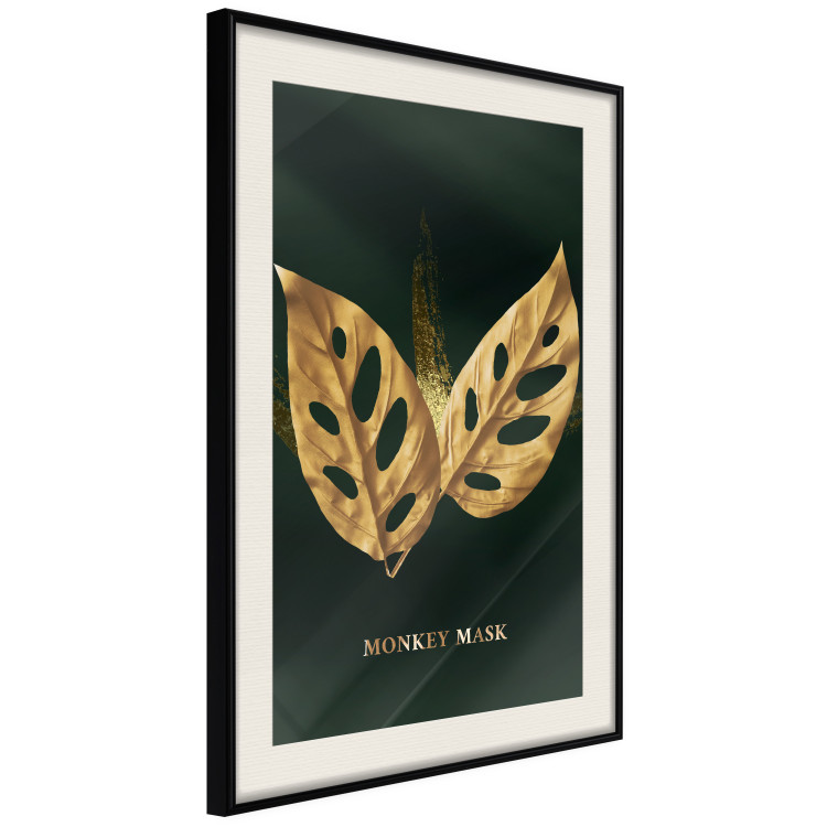 Wall Poster Monkey Monstera in Gold - Majestic Leaves of a Perforated Plant 148829 additionalImage 9