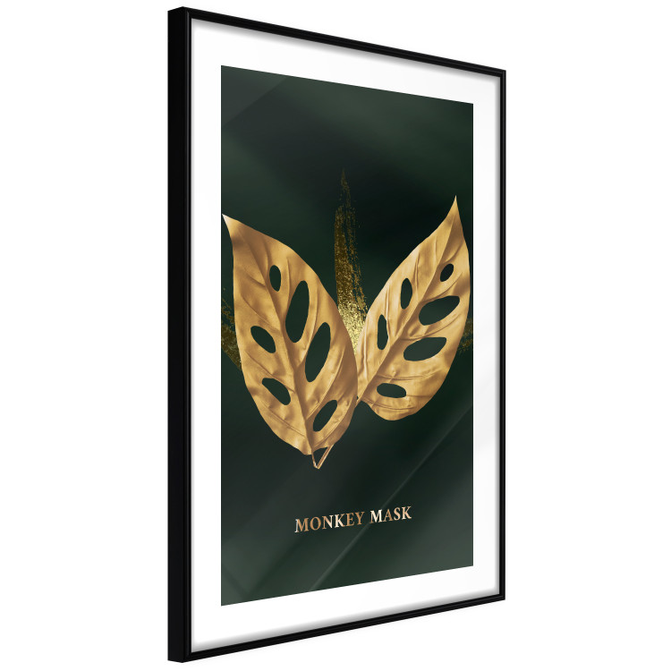 Wall Poster Monkey Monstera in Gold - Majestic Leaves of a Perforated Plant 148829 additionalImage 7
