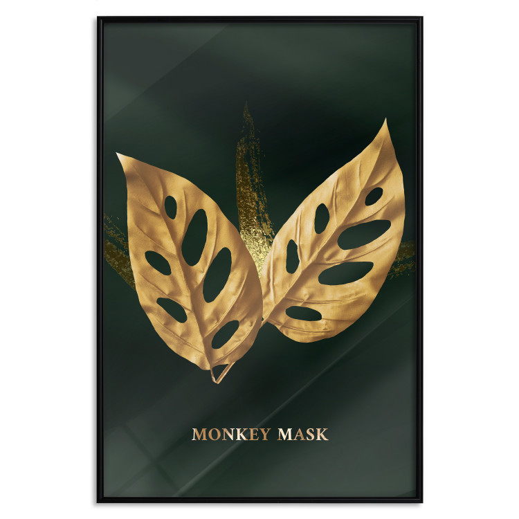 Wall Poster Monkey Monstera in Gold - Majestic Leaves of a Perforated Plant 148829 additionalImage 20