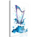 Canvas Harp and Waves - Musical Theme With Birds Painted With Watercolor 149829 additionalThumb 2