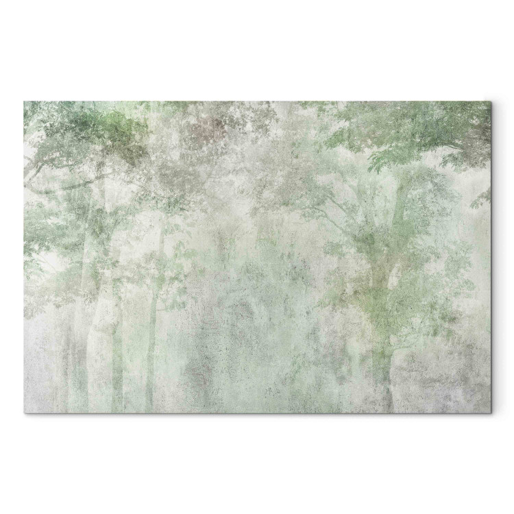 Canvas Art Print Forest Solace - A Foggy Composition With Trees on a Gray Background 151229 additionalImage 7