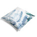 Decorative Velor Pillow Fern Leaf - Organic Composition With Blue Watercolor Plant 151329 additionalThumb 3