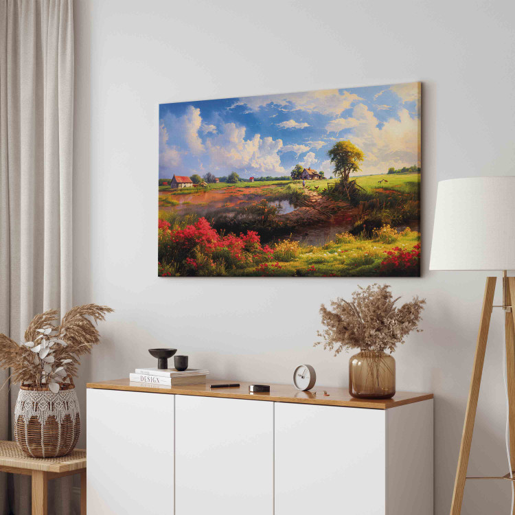 Large canvas print Rural Idyll - Landscape of the Polish Countryside in Warm Autumn Colors [Large Fromat] 151529 additionalImage 4