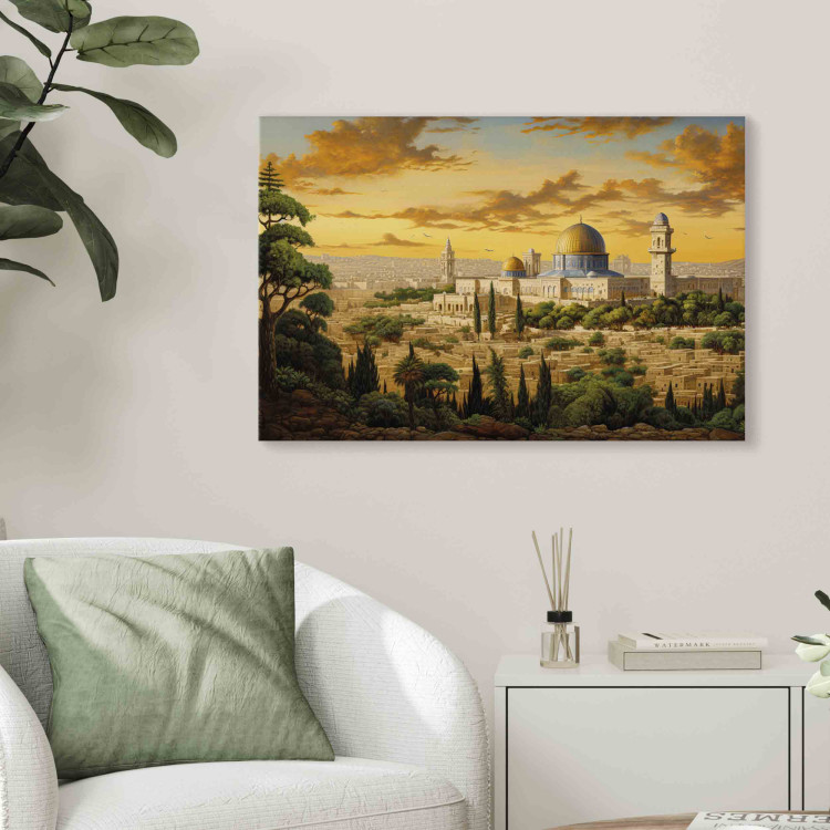 Canvas Art Print Jerusalem - Artistic Vision of Historic Streets and Buildings 151929 additionalImage 5