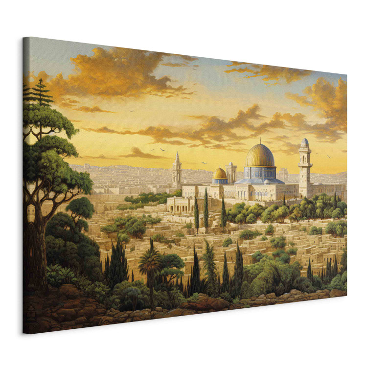 Canvas Art Print Jerusalem - Artistic Vision of Historic Streets and Buildings 151929 additionalImage 2
