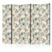 Room Divider Blooming Wildness - Tropical Plants on a Beige Background II [Room Dividers] 152029
