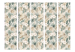 Room Divider Blooming Wildness - Tropical Plants on a Beige Background II [Room Dividers] 152029 additionalThumb 3