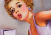Canvas Retro woman - a fancy figure of a woman from the 40s and 50s 49429 additionalThumb 3