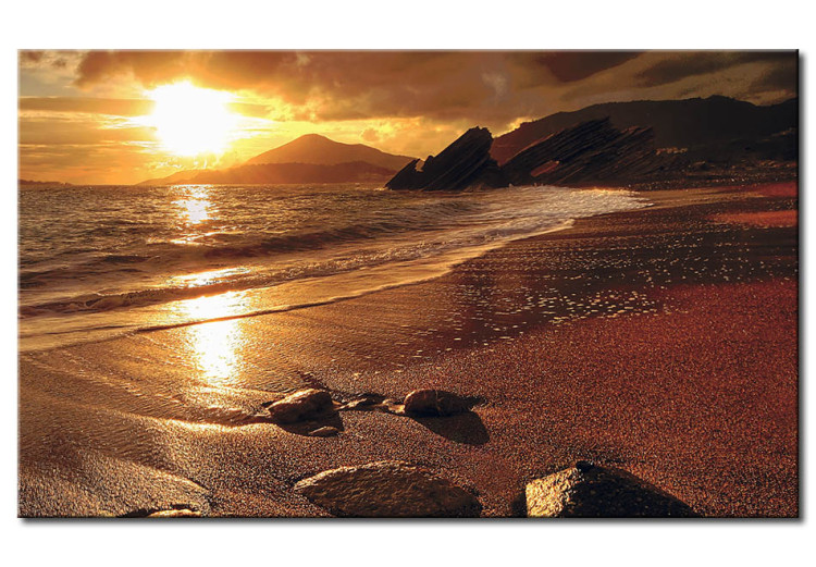 Canvas Sunset on the beach 50629