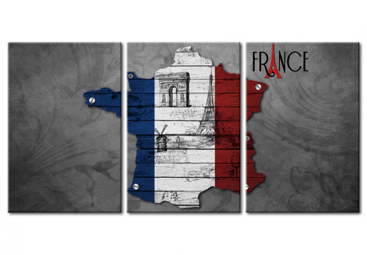 Canvas Print All about France 55429