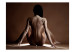 Photo Wallpaper Subtle Woman with a Tattoo - Erotic nude female figure from behind in browns 61229 additionalThumb 1