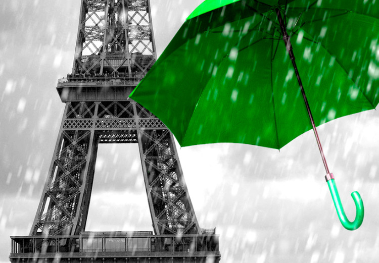Canvas Print Paris: Green Umbrellas 91929 additionalImage 5