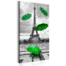 Canvas Print Paris: Green Umbrellas 91929 additionalThumb 2